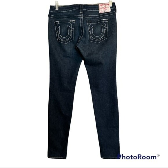 True Religion Dark Wash Skinny Jeans Size 26 - Picture 3 of 8